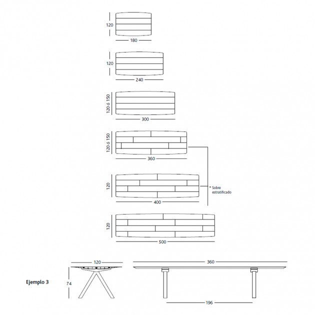 Mesa Table B Wood de BD Barcelona en Moises Showroom