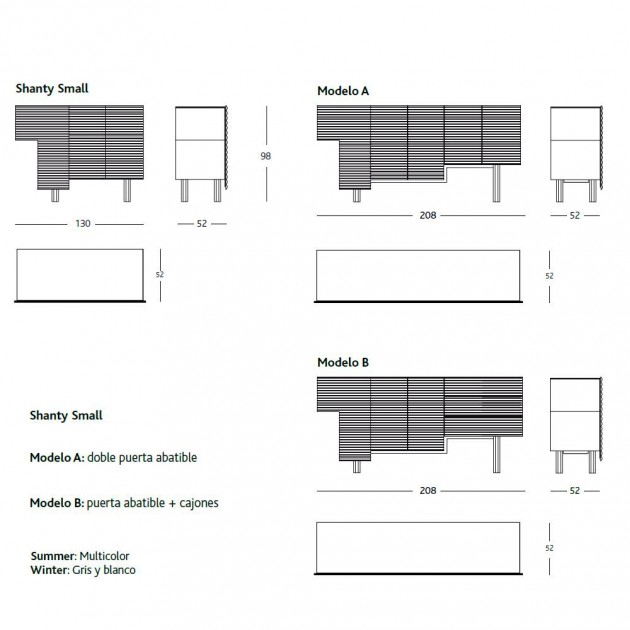 Aparador Shanty de BD Barcelona en Moises Showroom