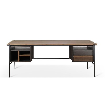Bureau Oscar avec 2 tiroirs de Ethnicraft Bureau Oscar avec 2 tiroirs de Ethnicraft