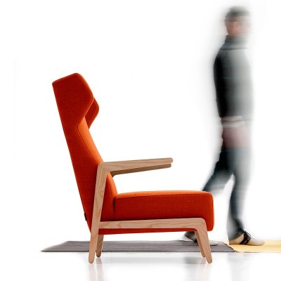 Fauteuil et pouf Boomerang Chill par Sancal Fauteuil et pouf Boomerang Chill par Sancal