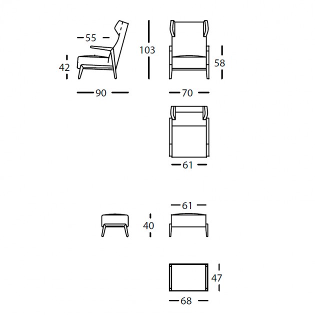 Butaca Boomerang Chill de Sancal en Moises Showroom