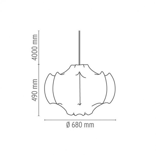 Lámpara Viscontea Flos medidas