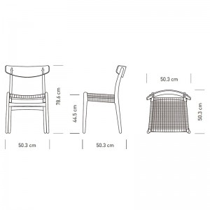 Silla CH23 Carl Hansen medidas