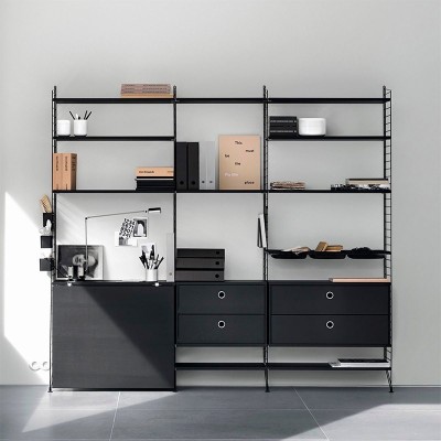 String system set de 3 estantes 78 x 20 String system set de 3 estantes 78 x 20