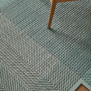 Alfombra Canevas Geo verde de Gan Rugs en Moises Showroom