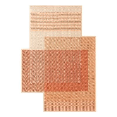 Alfombra Canevas Geo en color coral de Gan Rugs en Moises Showroom Alfombra Canevas Geo en color coral de Gan Rugs en Moises Showroom