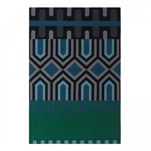 Kilim Ndebele Green - Gan Rugs