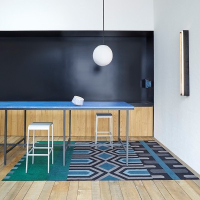 Tapis Kilim Ndebele Green par Gan Rugs Tapis Kilim Ndebele Green par Gan Rugs