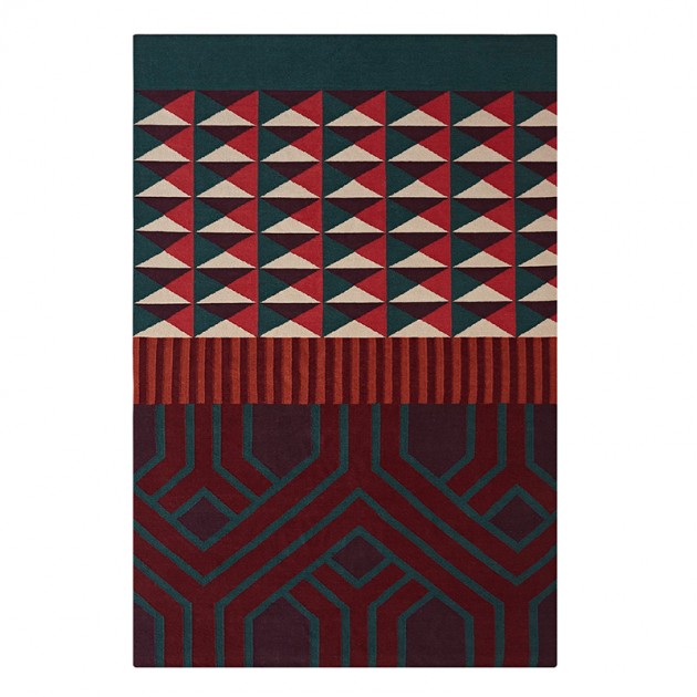 Alfombra Kilim Ndebele de Gan Rugs en Moises Showroom