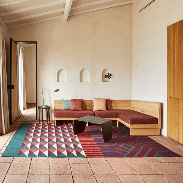 Alfombra Kilim Ndebele de Gan Rugs en Moises Showroom