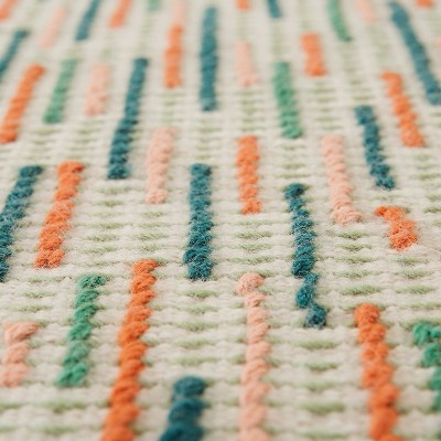 Alfombra Kilim Backstitch Busy Verde de Gan Rugs en Moises Showroom Alfombra Kilim Backstitch Busy Verde de Gan Rugs en Moises Showroom