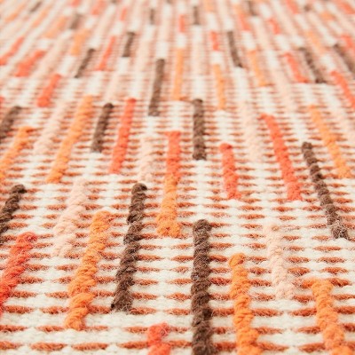 Kilim Backstitch Busy Brick de Gan Rugs