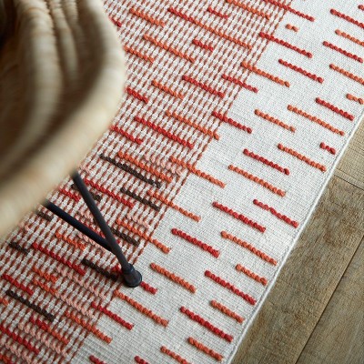 Kilim Backstitch Busy Brick de Gan Rugs Kilim Backstitch Busy Brick de Gan Rugs
