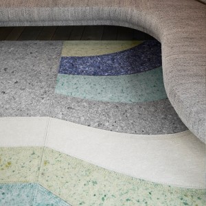 Alfombra Nuances Curve Naiad de Gan Rugs en Moises Showroom