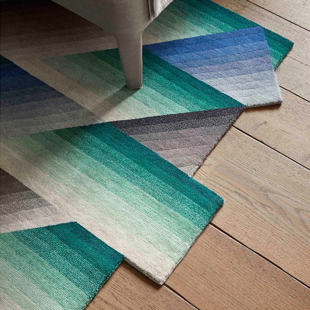 Alfombra Mirage Blue de Gan Rugs en Moises Showroom