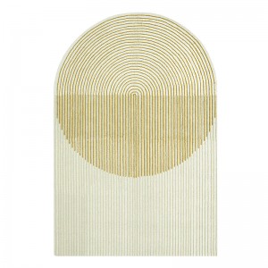 Alfombra PLY Yellow diseñada por MUT design para Gan Rugs en Moises Showroom