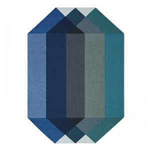 Kilim Diamond Blue-Yellow de Gan Rugs en Moises Showroom