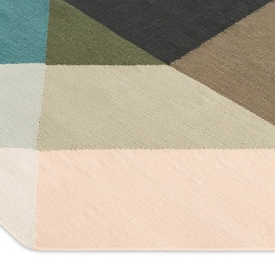 Kilim Diamond Nude petrol de Gan Rugs en Moises Showroom Kilim Diamond Nude petrol de Gan Rugs en Moises Showroom