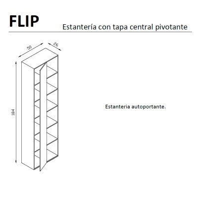 Estantería FLIP autoportante de Arlex Estantería FLIP autoportante de Arlex