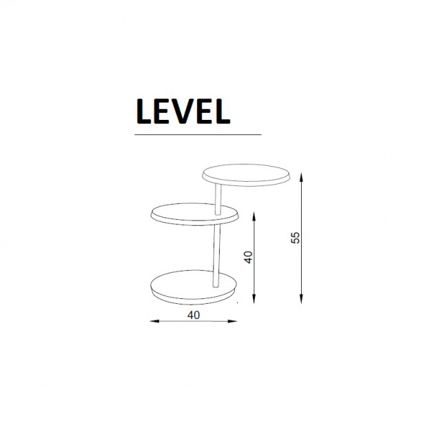 Mesa auxiliar Level de Arlex en Moises Showroom