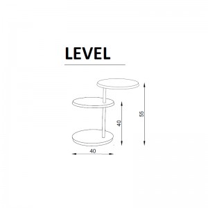 Mesa auxiliar Level de Arlex en Moises Showroom