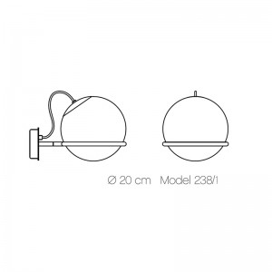 Aplique Le Sfere Model 238/1 Astep medidas