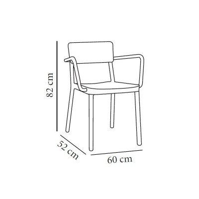 Lisboa chair with resolarms Lisboa chair with resolarms