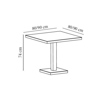 Table Barcino avec pied central Resol Table Barcino avec pied central Resol