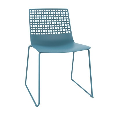 Chaise en fil de fer avec piètement luge Resol Chaise en fil de fer avec piètement luge Resol