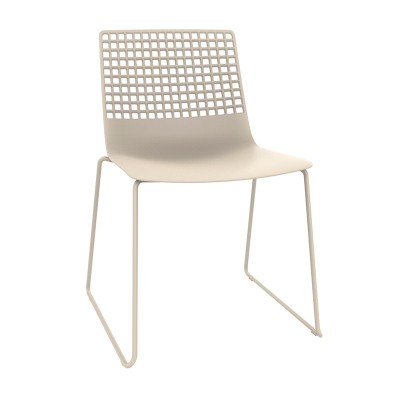 Sedia in filo metallico con base a slitta Resol Sedia in filo metallico con base a slitta Resol