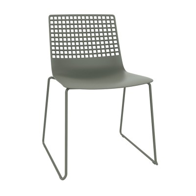 Sedia in filo metallico con base a slitta Resol Sedia in filo metallico con base a slitta Resol