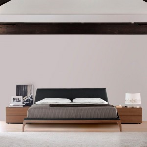 Cama Bel tapizada de treku en Moises Showroom