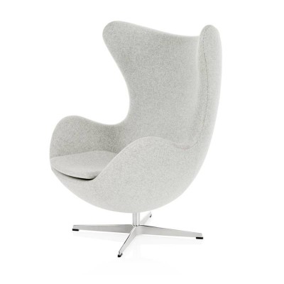 Sillón Egg gris claro de Fritz Hansen en Moises Showroom Sillón Egg gris claro de Fritz Hansen en Moises Showroom