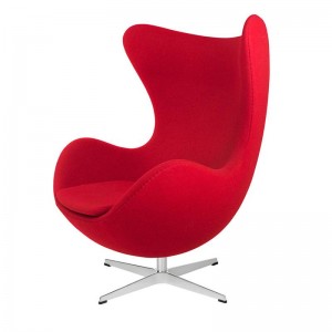 Sillón Egg rojo de Fritz Hansen en Moises Showroom