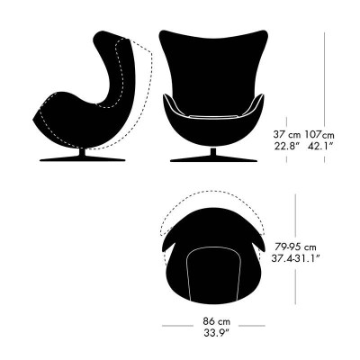 Poltrona Egg di Fritz Hansen Poltrona Egg di Fritz Hansen