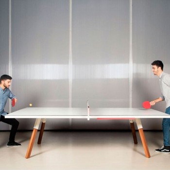 partida Mesa de Ping pong nogal color blanco colección You and me de RS Barcelona. Disponible en Moisés Showroom partida Mesa de Ping pong nogal color blanco colección You and me de RS Barcelona. Disponible en Moisés Showroom