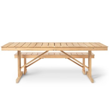 Mesa BM1771 y banco BM1871 madera de teca Carl Hansen. Disponible en Moisés showroom Mesa BM1771 y banco BM1871 madera de teca Carl Hansen. Disponible en Moisés showroom