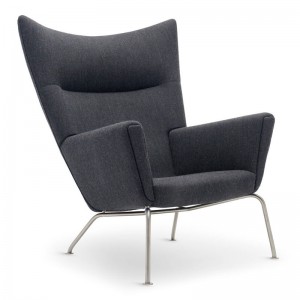 Wing chair carl Hansen tejido tela. Disponible en Moisés showroom