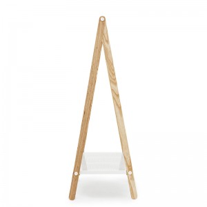 Toj Clothes Rack grande fresno y acero color blanco de Normann Copenhagen