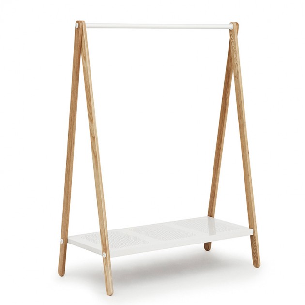 comprar Burra Toj Clothes Rack grande en fresno y acero color blanco de Normann Copenhagen