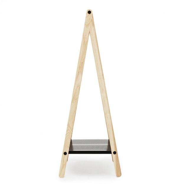 comprar Toj Clothes Rack pequeña en fresno y acero color negro de Normann Copenhagen