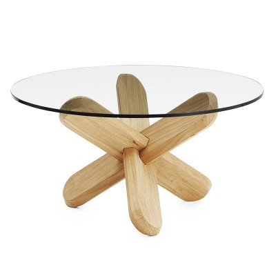 comprar Mesa ding patas roble cristal transparente de Normann copenhagen comprar Mesa ding patas roble cristal transparente de Normann copenhagen
