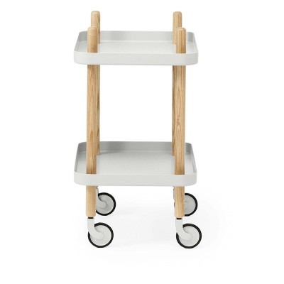perfil Carrito Block Table color gris claro de Normann Copenhagen. perfil Carrito Block Table color gris claro de Normann Copenhagen.
