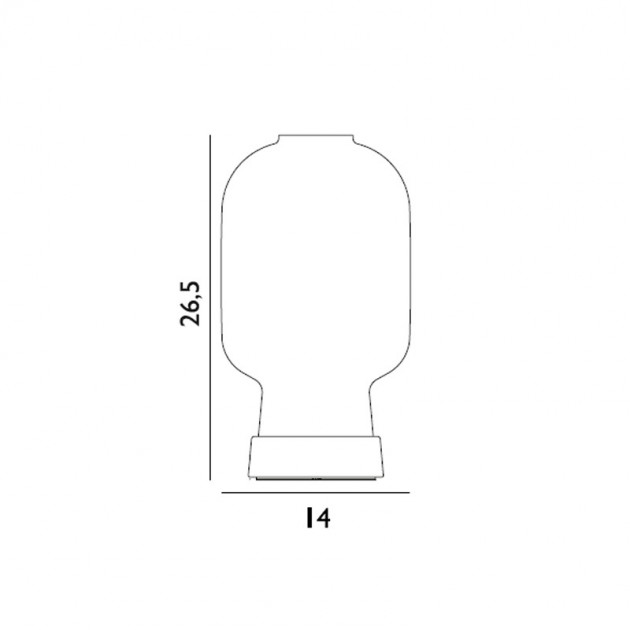 dimensiones lámpara AMP mesa de Normann copenhagen