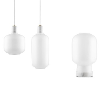 colección Lámparas Amp color blanco de Normann Copenhagen colección Lámparas Amp color blanco de Normann Copenhagen
