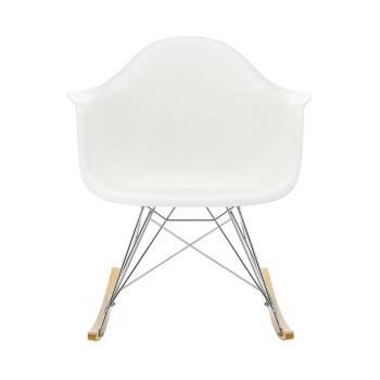 Frente Silla mecedora RAR blanco de Vitra en Moises Showroom Frente Silla mecedora RAR blanco de Vitra en Moises Showroom