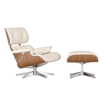 Lounge Chair y Ottoman blanca - Vitra Lounge Chair y Ottoman blanca - Vitra