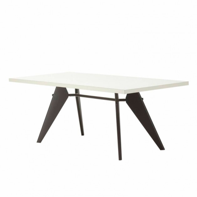 Mesa EM HPL marfil de Vitra diseñada por Prouve en Moises Showroom