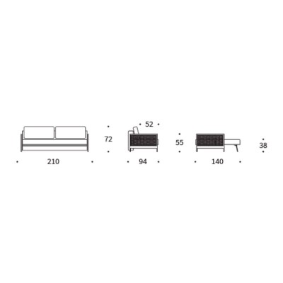 dimensiones sofá cama Narvi color 521 de Innovation Living dimensiones sofá cama Narvi color 521 de Innovation Living