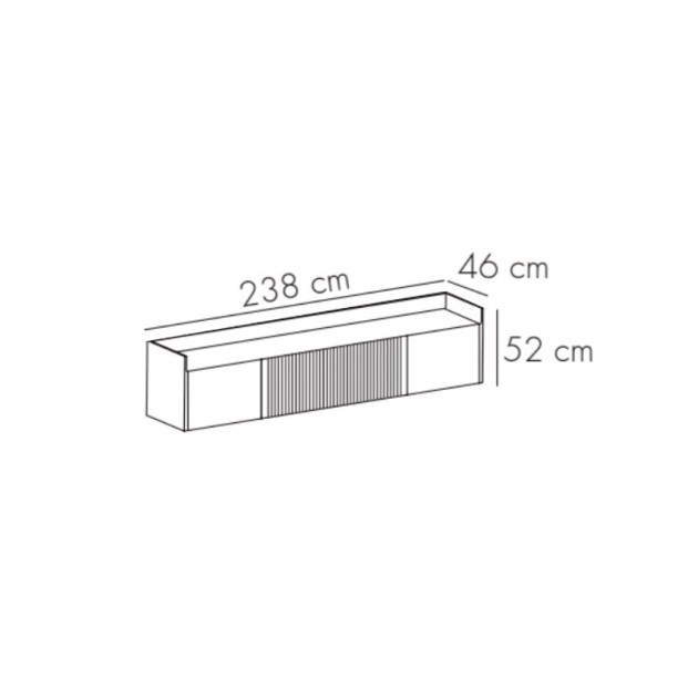 dimensiones Mueble de tv Stockholm 403 de Punt mobles